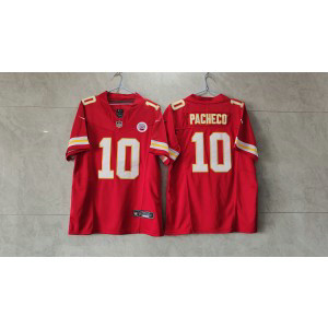 Nike Chiefs 10 Isiah Pacheco Red 2023 F.U.S.E Vapor Limited Men Jersey
