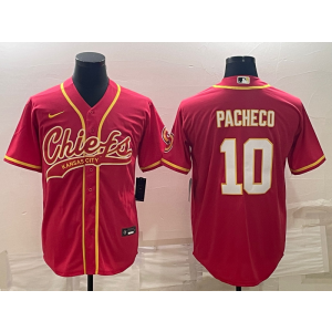 Nike Chiefs 10 Isiah Pacheco Red Vapor Baseball Limited Men Jersey