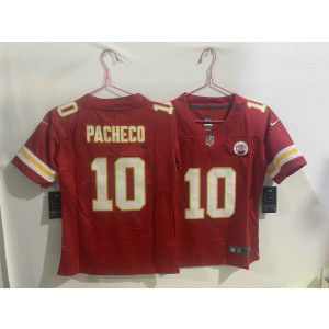 Nike Chiefs 10 Isiah Pacheco Red Vapor Limited Youth Jersey