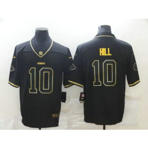 Nike Chiefs 10 Tyreek Hill Black Gold Vapor Untouchable Limited Men Jersey