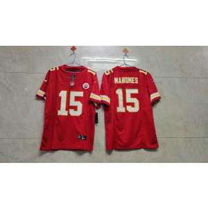 Nike Chiefs 15 Patrick Mahomes Red 2023 F.U.S.E Vapor Limited Men Jersey