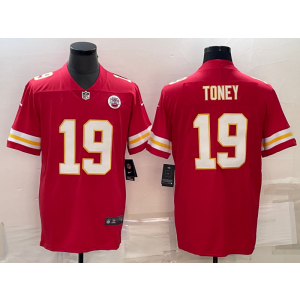 Nike Chiefs 19 Tony Red Vapor Untouchable Limited Men Jersey