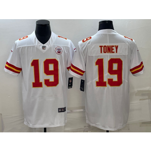 Nike Chiefs 19 Tony White Vapor Untouchable Limited Men Jersey