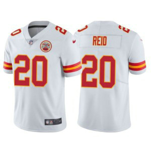 Nike Chiefs 20 Justin Reid White Vapor Untouchable Limited Men Jersey