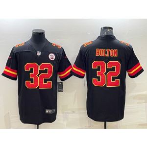 Nike Chiefs 32 Nick Bolton Black Vapor Untouchable Limited Men Jersey