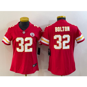 Nike Chiefs 32 Nick Bolton Red Vapor Untouchable Limited Women Jersey