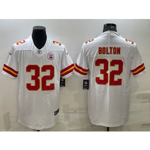 Nike Chiefs 32 Nick Bolton White Vapor Untouchable Limited Men Jersey