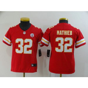 Nike Chiefs 32 Tyrann Mathieu Red Vapor Untouchable Limited Youth Jersey