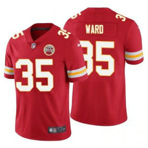 Nike Chiefs 35 Charvarius Ward Red Vapor Untouchable Limited Men Jersey
