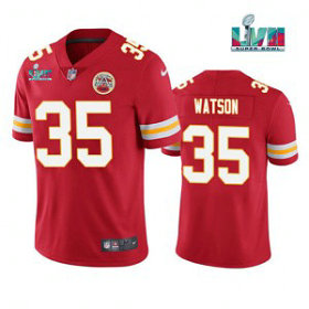 Nike Chiefs 35 Jaylen Watson Red 2023 Super Bowl LVII Vapor Limited Men Jersey