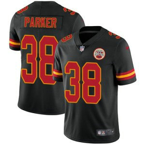 Nike Chiefs 38 Ron Parker Black Vapor Untouchable Limited Men Jersey