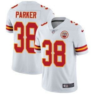Nike Chiefs 38 Ron Parker White Vapor Untouchable Limited Men Jersey