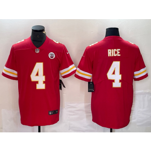 Nike Chiefs 4 Rice Red Vapor Untouchable Limited Men Jersey