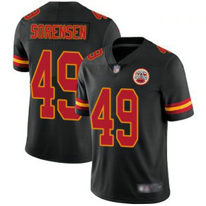 Nike Chiefs 49 Daniel Sorensen Black Vapor Untouchable Limited Men Jersey