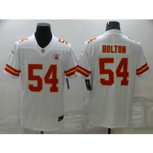 Nike Chiefs 54 Nick Bolton White Vapor Untouchable Limited Men Jersey