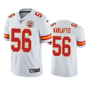 Nike Chiefs 56 George Karlaftis White 2022 NFL Draft Vapor Untouchable Limited Men Jersey