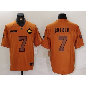 Nike Chiefs 7 Harrison Butker 2023 Brown Salute To Service Limited Men Jersey