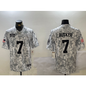 Nike Chiefs 7 Harrison Butker Arctic Camo 2024 F.U.S.E. Salute to Service Limited Men Jersey