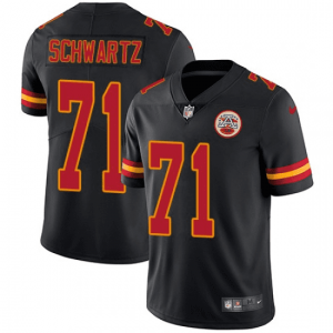 Nike Chiefs 71 Mitchell Schwartz Black Vapor Untouchable Limited Men Jersey