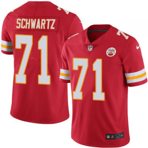 Nike Chiefs 71 Mitchell Schwartz Red Vapor Untouchable Limited Men Jersey