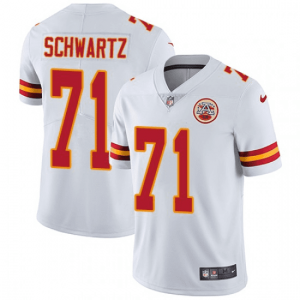 Nike Chiefs 71 Mitchell Schwartz White Vapor Untouchable Limited Men Jersey