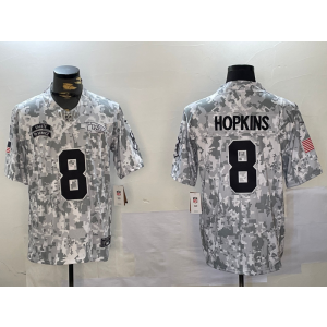 Nike Chiefs 8 Hopkins Arctic Camo 2024 F.U.S.E. Salute to Service Limited Men Jersey (Runs Small)