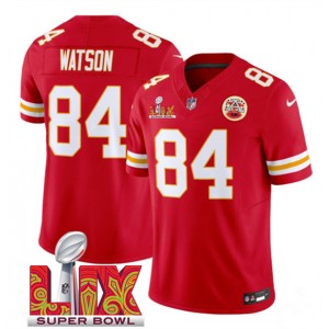 Nike Chiefs 84 Justin Watson Red 2025 Super Bowl LIX F.U.S.E. Vapor Limited Men Jersey