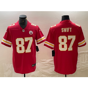 Nike Chiefs 87 Taylor Swift Red Vapor Untouchable Limited Men Jersey