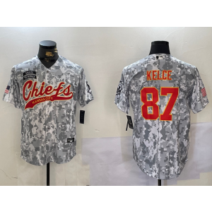 Nike Chiefs 87 Travis Kelce Camo Vapor Baseball Limited Men Jersey