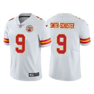 Nike Chiefs 9 JuJu Smith-Schuster White Vapor Untouchable Limited Men Jersey