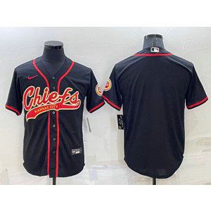 Nike Chiefs Blank Black Vapor Baseball Limited Men Jersey
