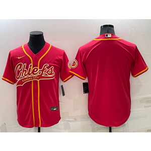 Nike Chiefs Blank Red Vapor Baseball Limited Men Jersey