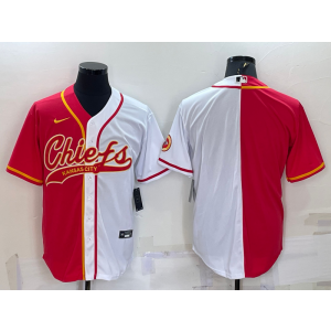 Nike Chiefs Blank Red White Split Vapor Baseball Limited Men Jersey