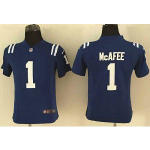Nike Colts 1 Pat McAfee Royal Blue Team Color Youth Stitched NFL Jersey