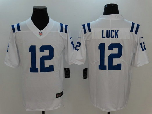 Nike Colts 12 Andrew Luck White Vapor Untouchable Player Limited Jersey