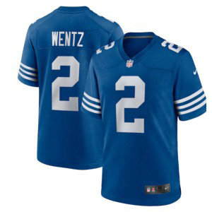 Nike Colts 2 Carson Wentz Royal 2021 New Vapor Limited Men Jersey