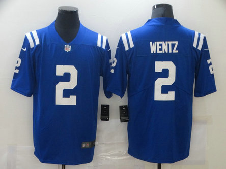 Nike Colts 2 Carson Wentz Royal Vapor Untouchable Limited Jersey