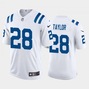 Nike Colts 28 Jonathan Taylor White 2020 NFL Draft Vapor Limited Men Jersey