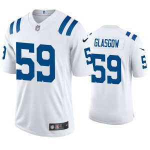 Nike Colts 59 Jordan Glasgow White Vapor Untouchable Limited Men Jersey