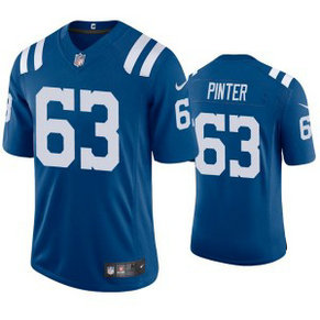 Nike Colts 63 Danny Pinter Blue Vapor Untouchable Limited Men Jersey