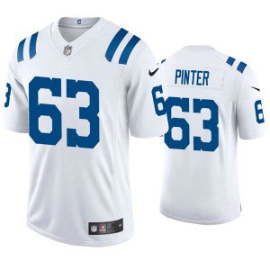 Nike Colts 63 Danny Pinter White Vapor Untouchable Limited Men Jersey