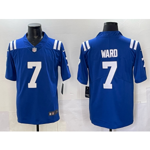 Nike Colts 7 Ward Blue Vapor Limited Men Jersey
