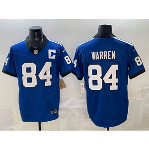 Nike Colts 84 Warren New Blue F.U.S.E. Vapor Limited Men Jersey