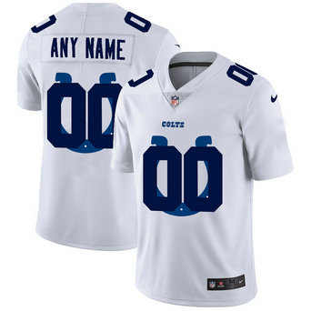 Nike Colts Customized White Team Big Logo Vapor Untouchable Limited Jersey