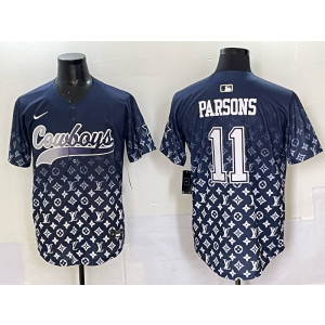 Nike Cowboys 11 Micah Parsons Black Fashion Baseball Vapor Limited Men Jersey