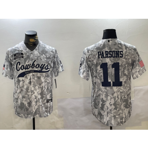 Nike Cowboys 11 Micah Parsons Camo Vapor Baseball Limited Men Jersey