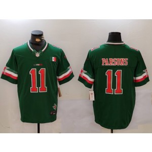 Nike Cowboys 11 Micah Parsons Green Mexico F.U.S.E. Vapor Limited Men Jersey