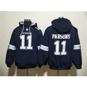 Nike Cowboys 11 Micah Parsons Navy Ageless Must-Have Lace-Up Pullover Hoodie