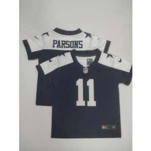 Nike Cowboys 11 Micah Parsons Navy Toddler Jersey
