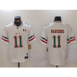 Nike Cowboys 11 Micah Parsons White Mexico F.U.S.E. Vapor Limited Men Jersey